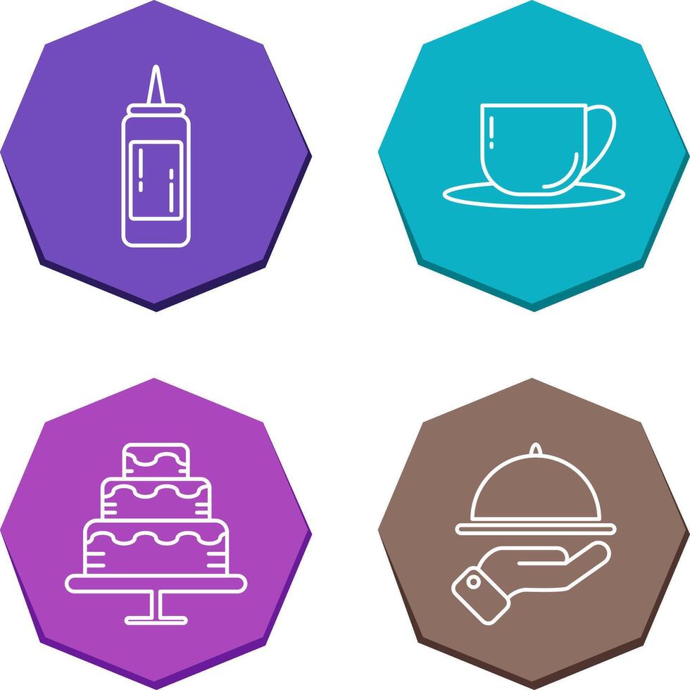 Sauce and Tea Icon vector