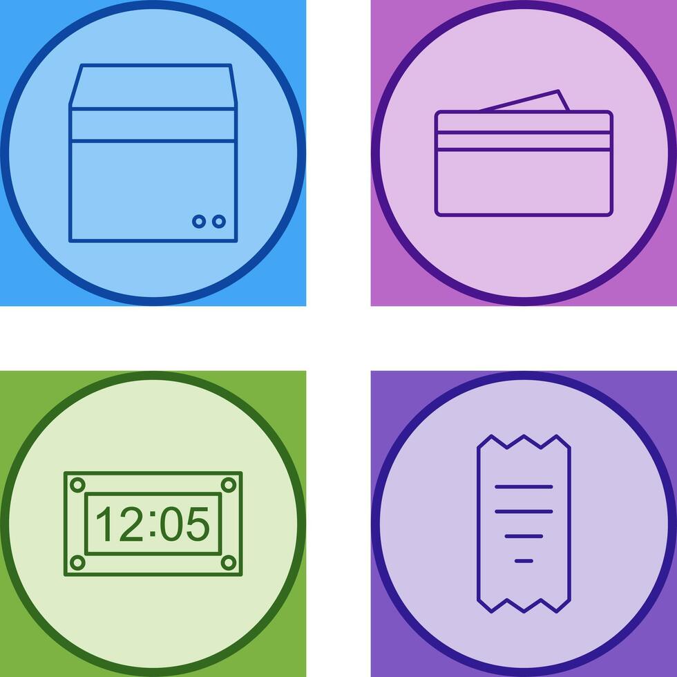 box and wallet Icon vector