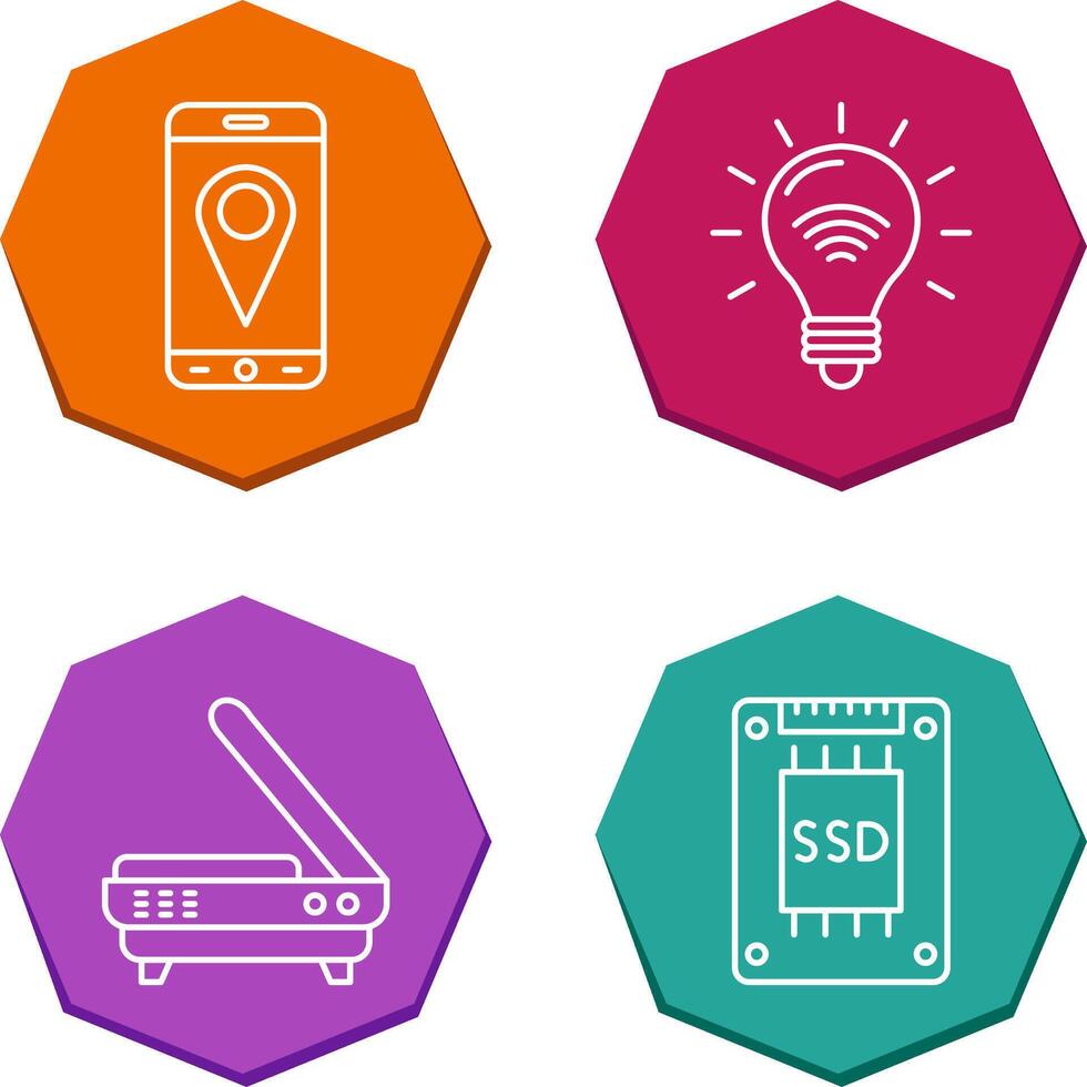 Gps and Smart Energy Icon vector
