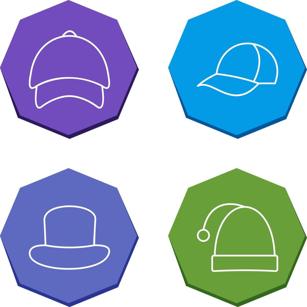 Cap and Hat Icon vector