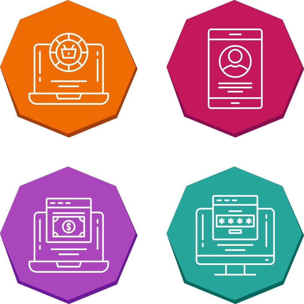 Token and Profit Icon vector