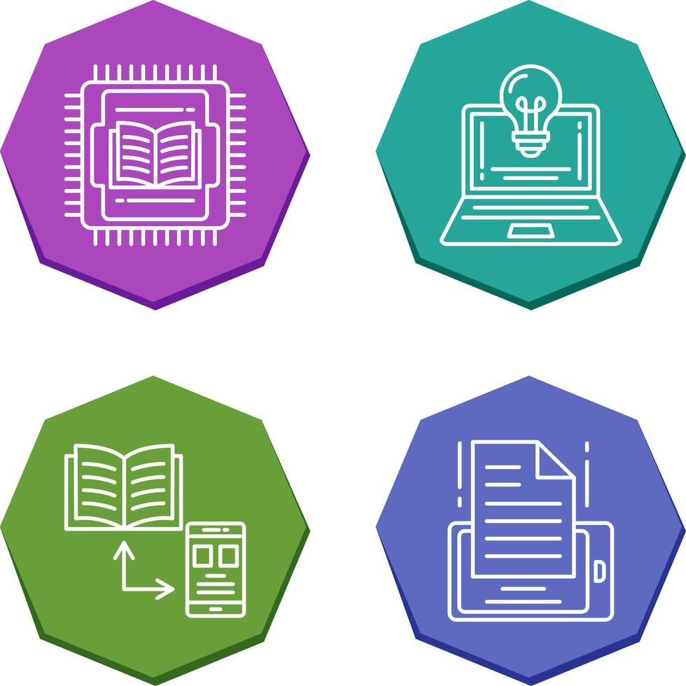 Cpu and Lamp Icon vector