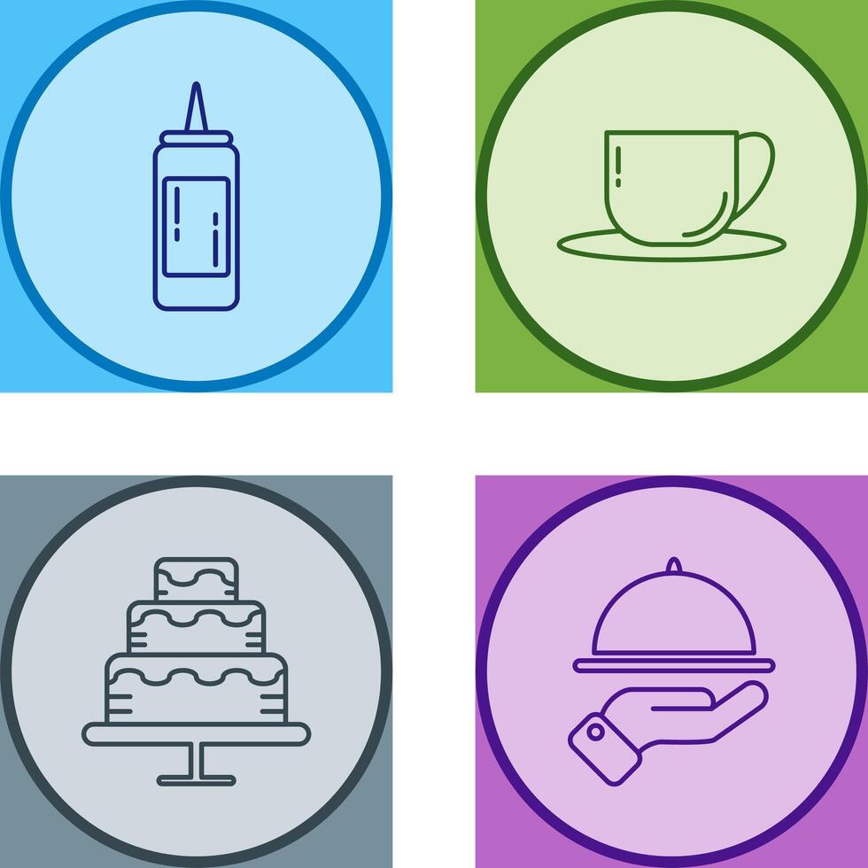 Sauce and Tea Icon vector