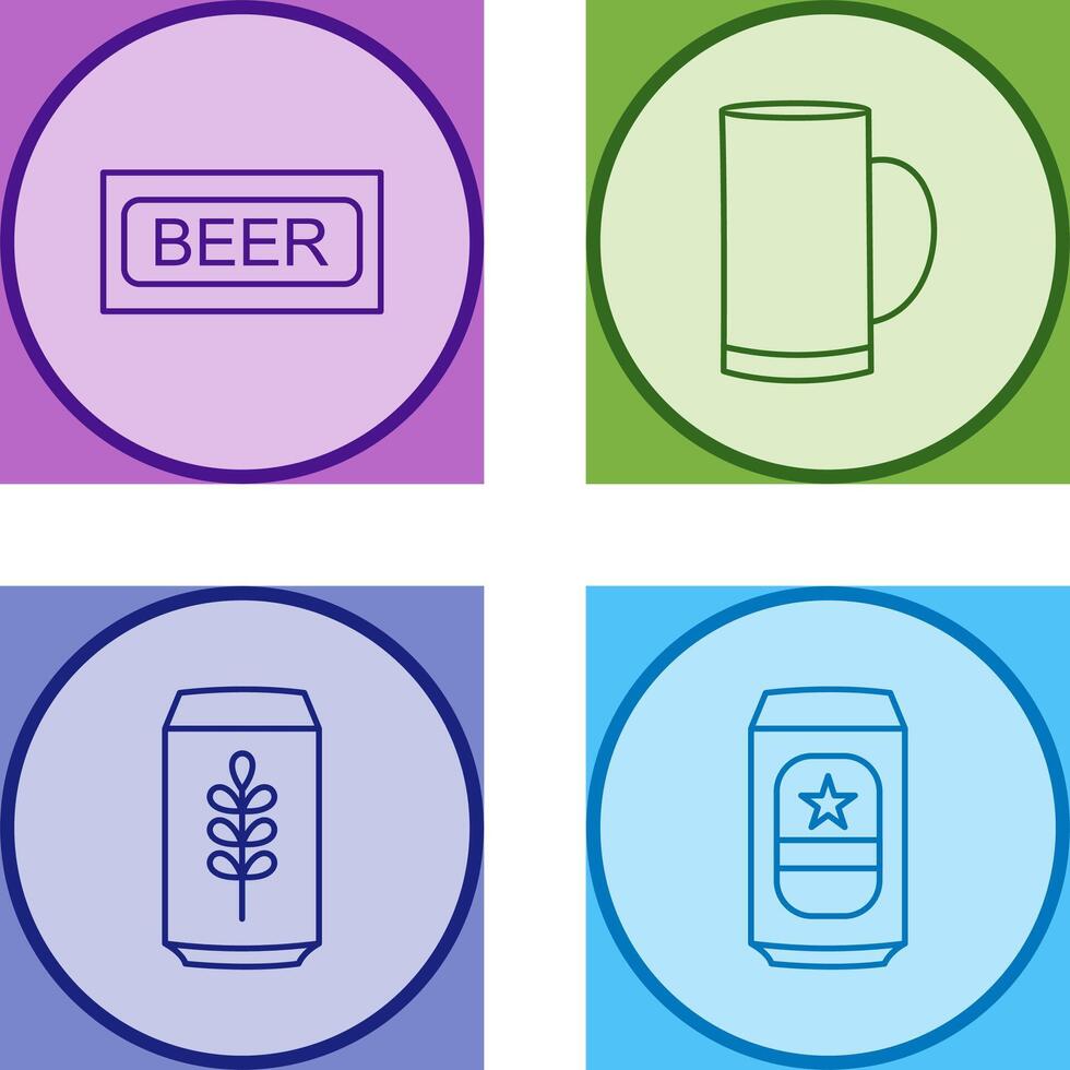 Beer Sign and Beer Mug Icon vector