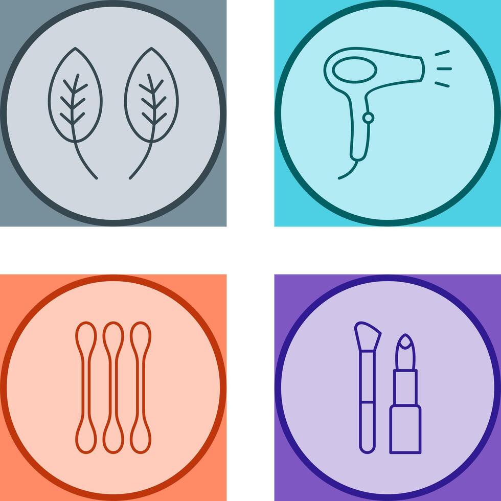 Herb and Hair removal Icon vector