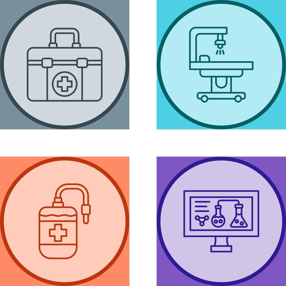 First Aid Kit and operating Room Icon vector