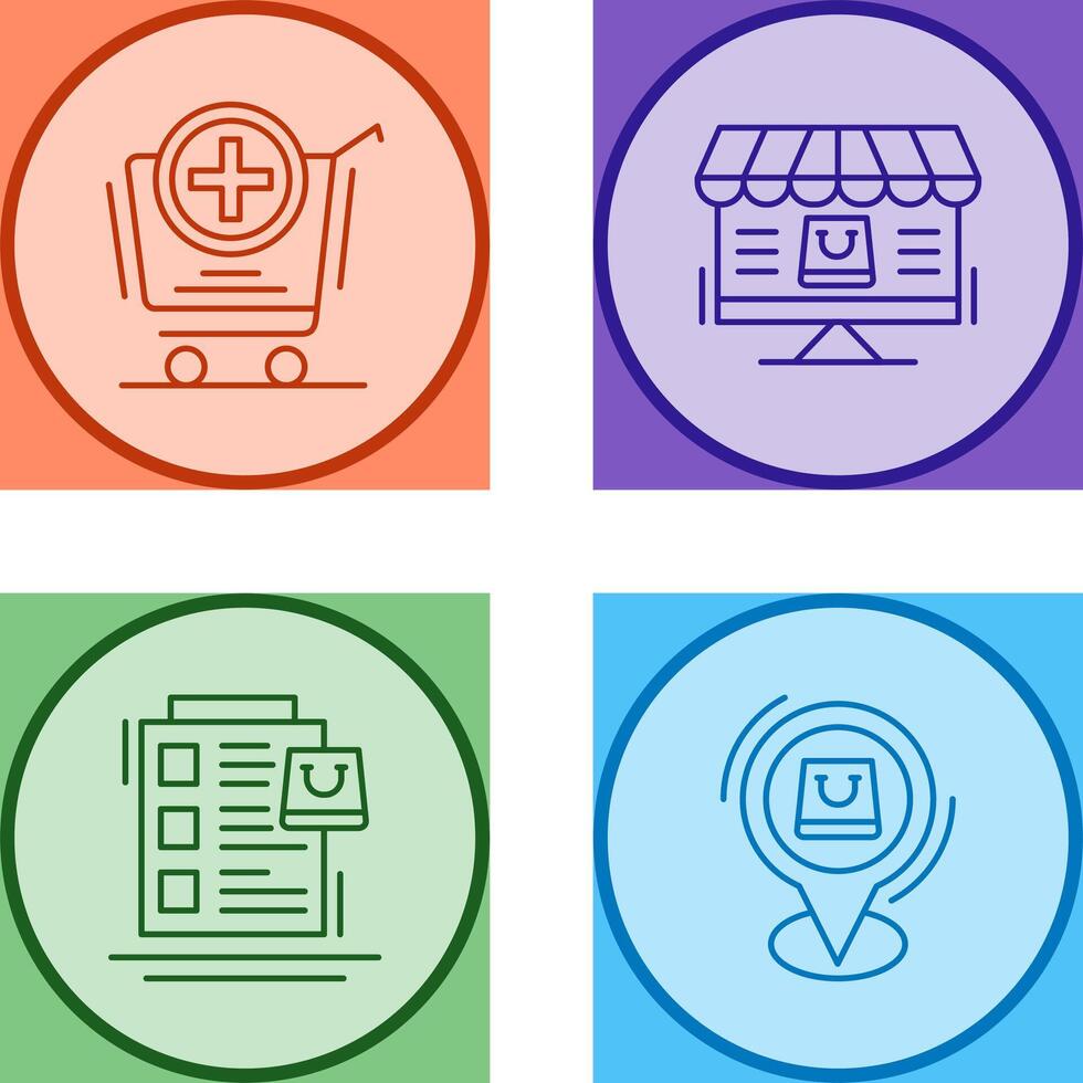Add to Cart and Online Shopping Icon vector
