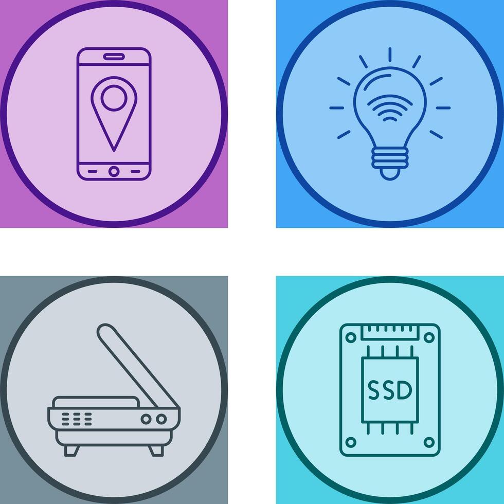 Gps and Smart Energy Icon vector