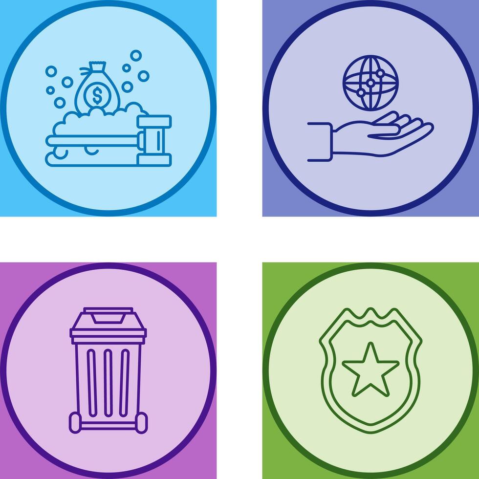 Money Laundering and Management Icon vector