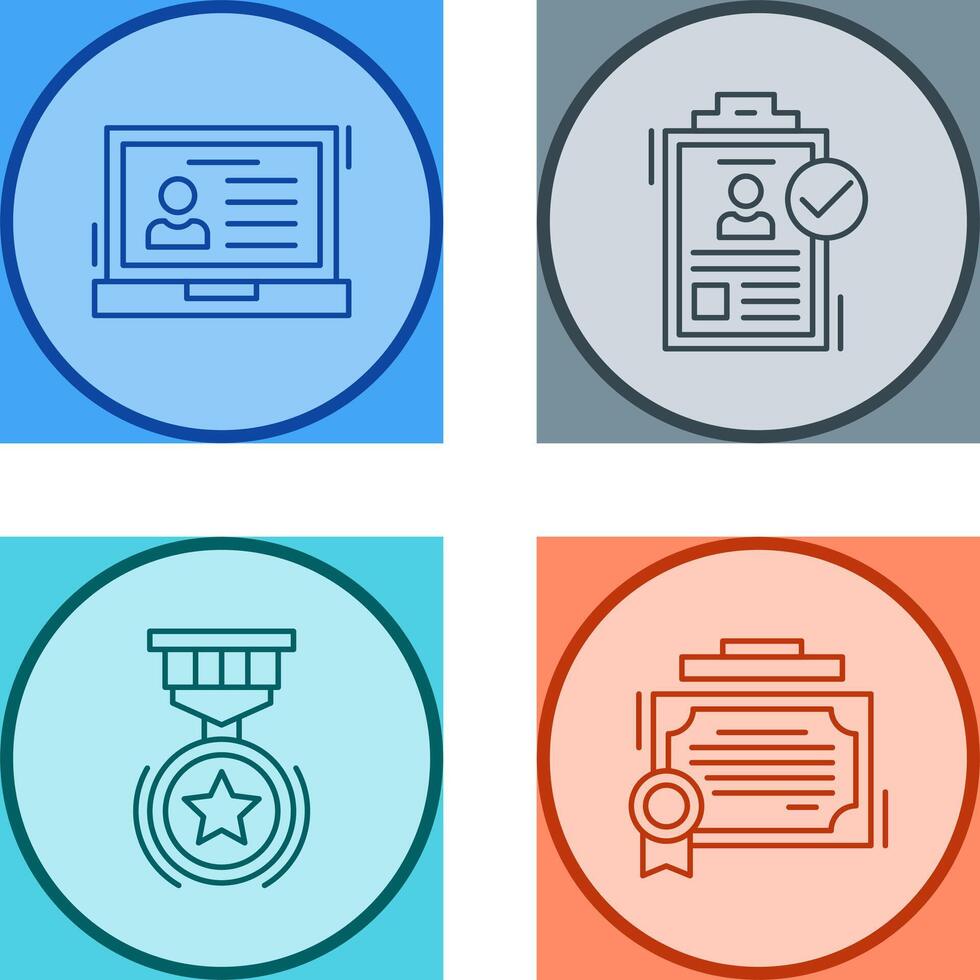 Laptop and Hire Icon vector