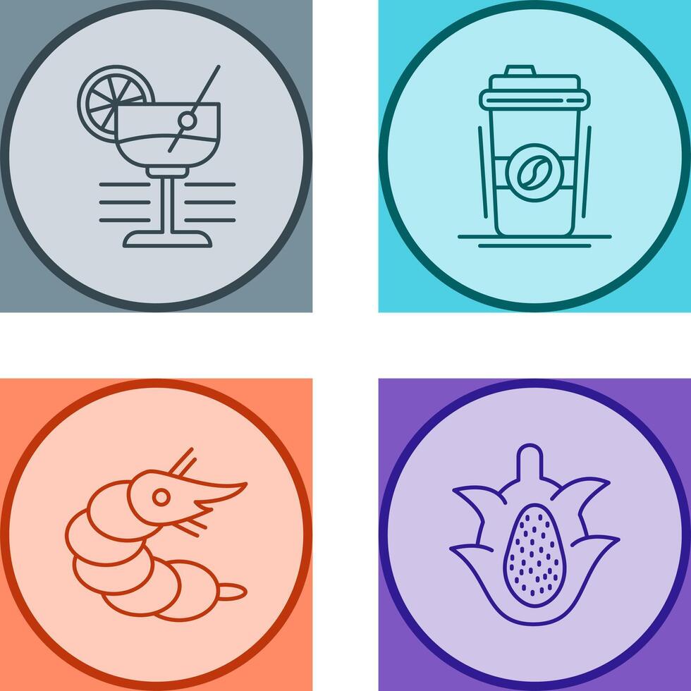 Martini and Coffee Cup Icon vector