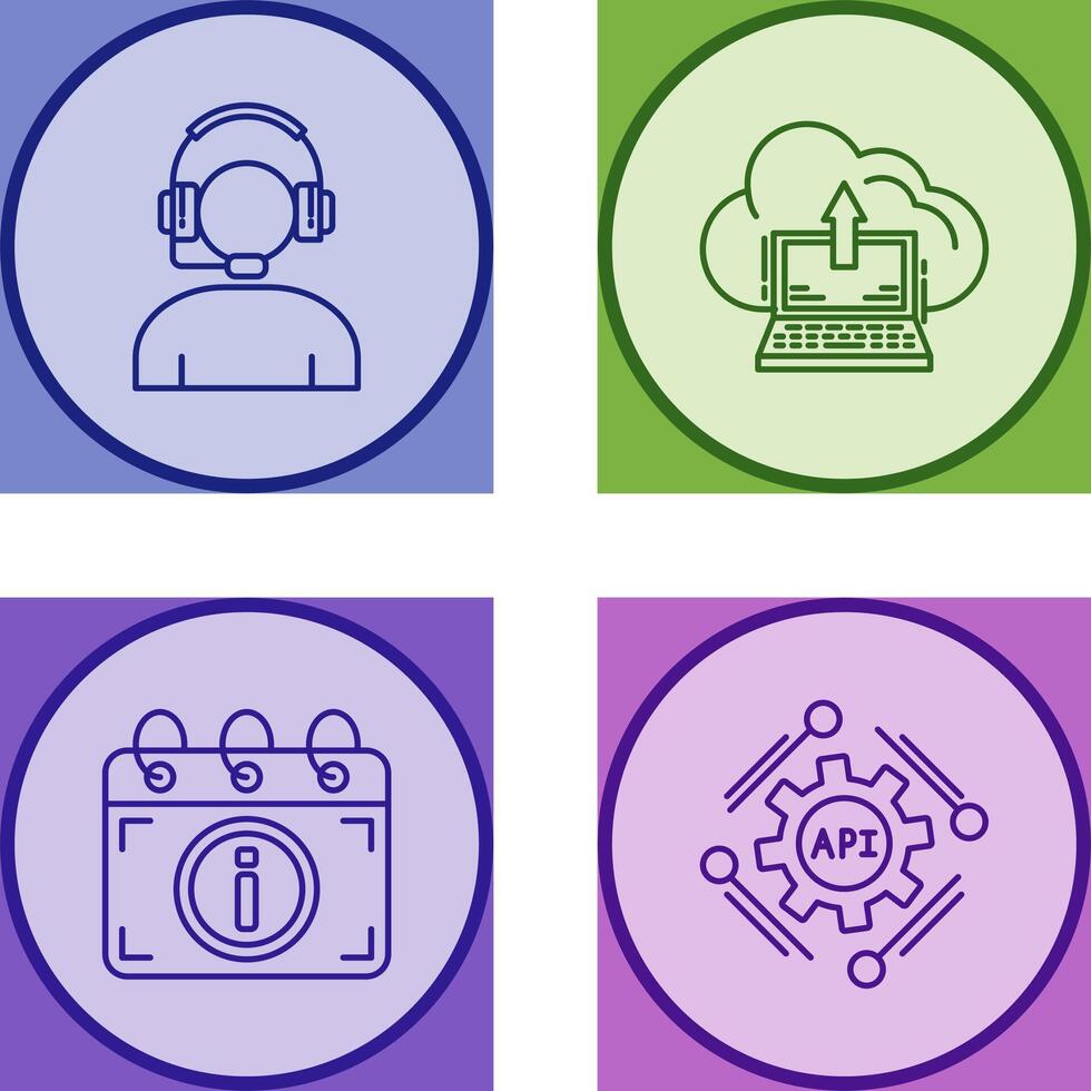 Helpline and backup Icon vector