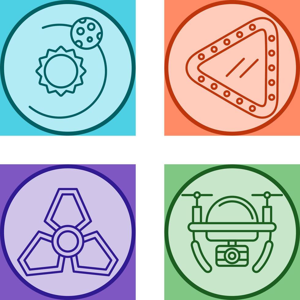 orbit and porthole Icon vector