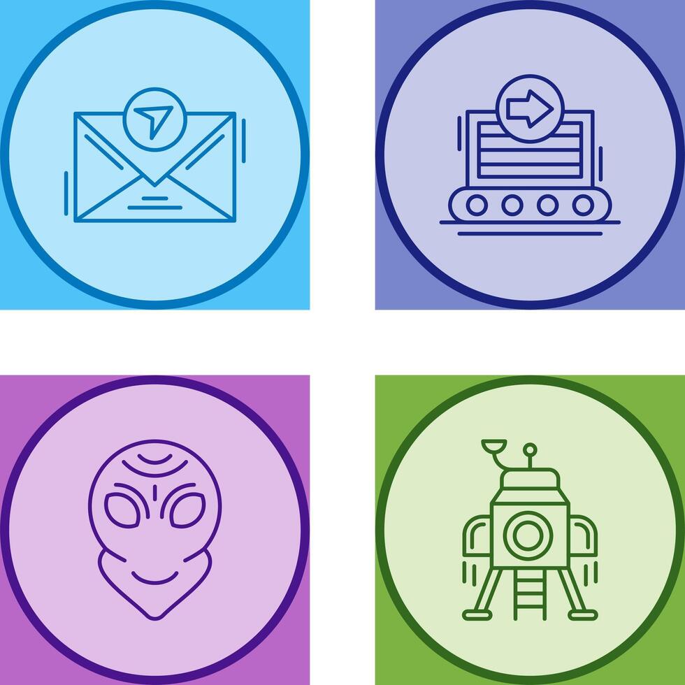 message and container Icon vector
