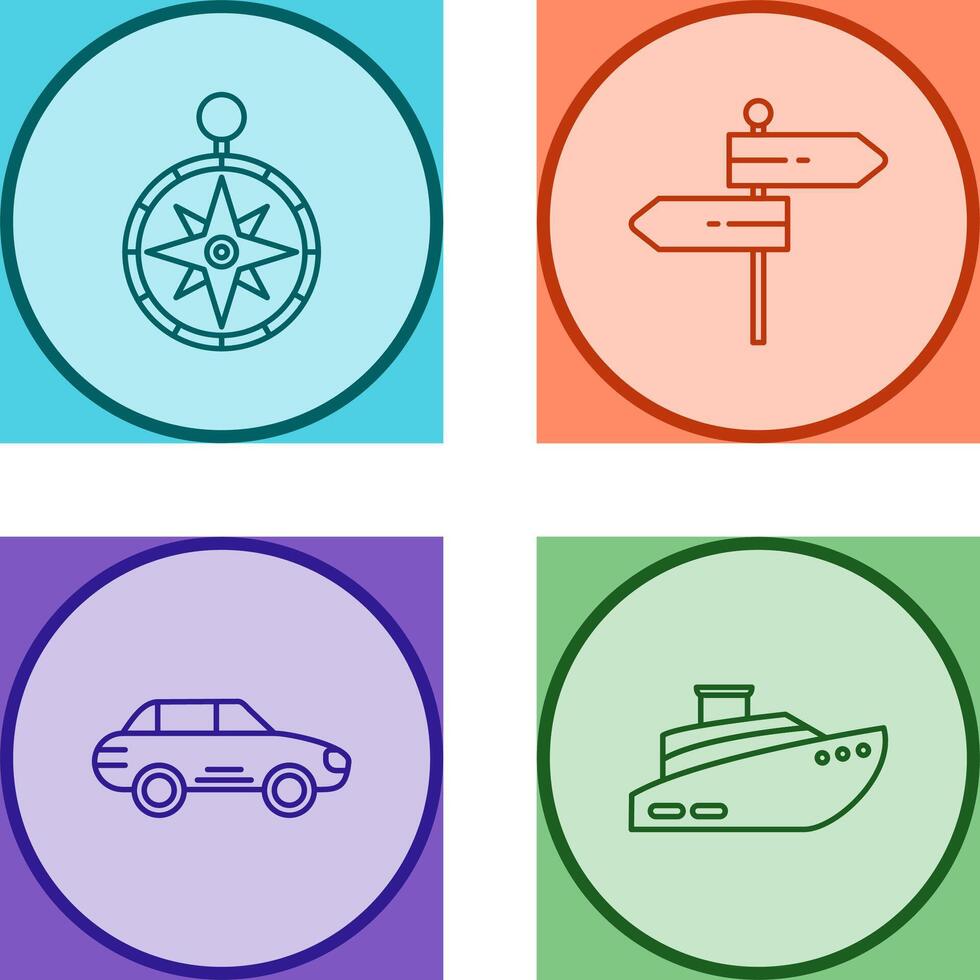 Compass and Direction Icon vector