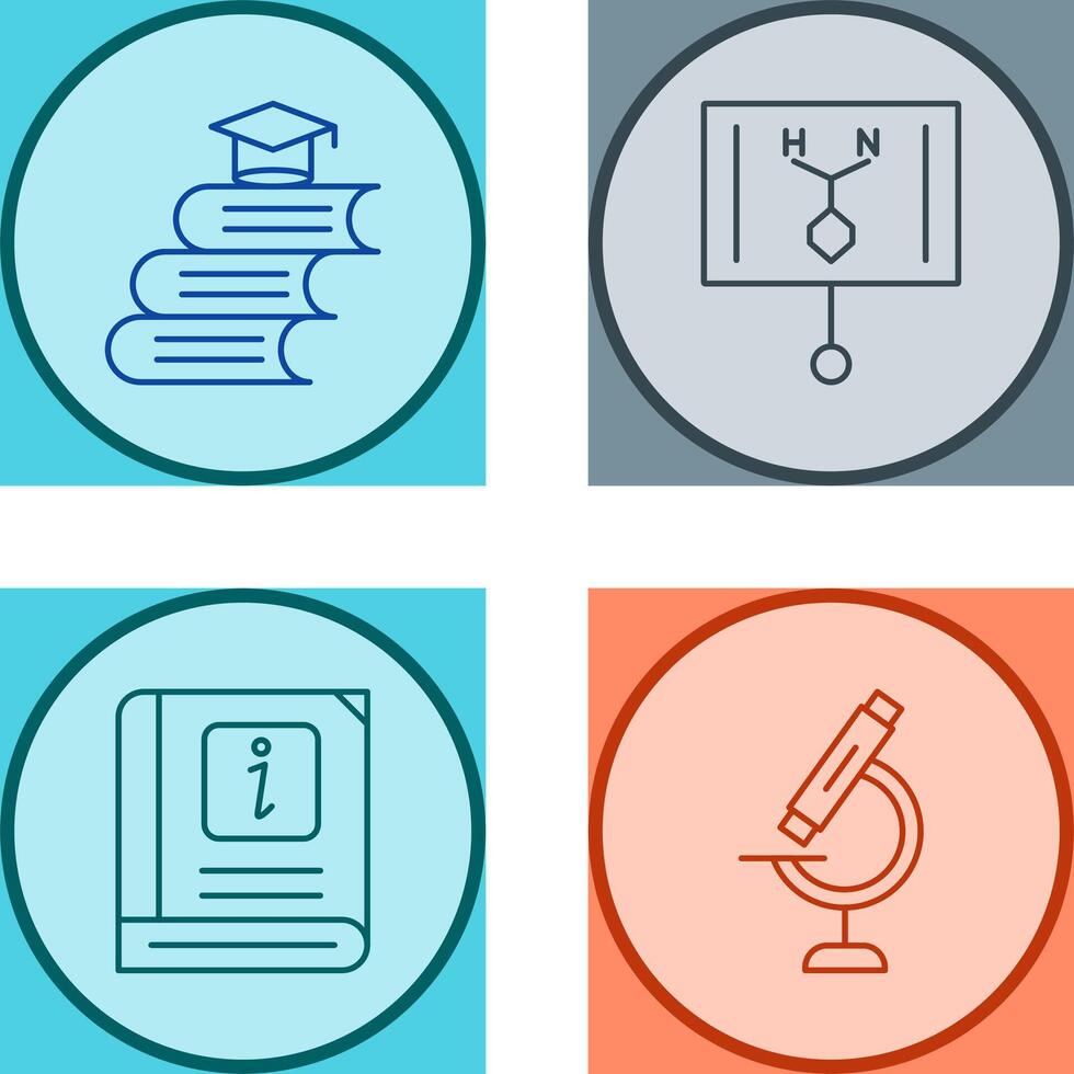 Books and Formula Icon vector