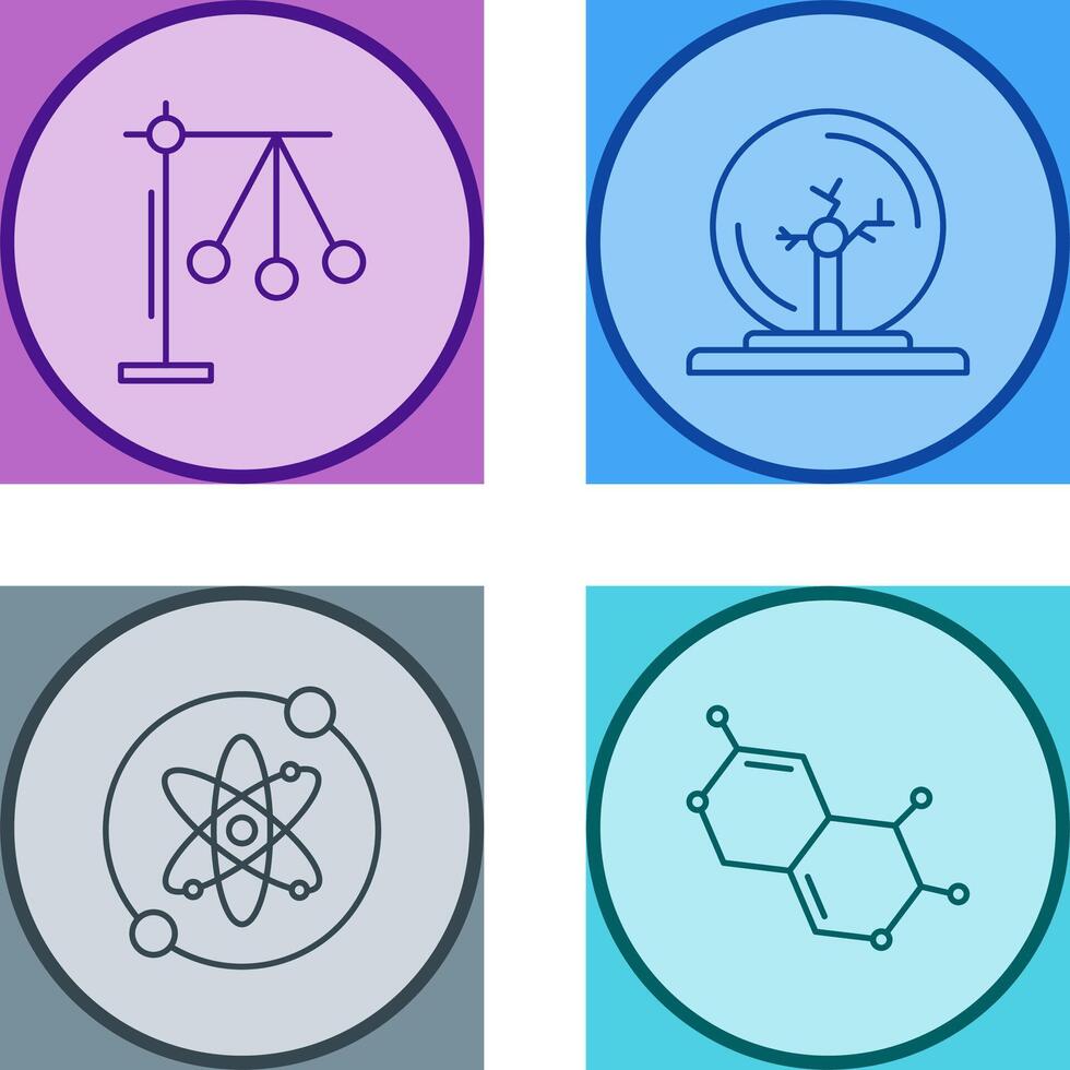 Pendulum and Plasma Ball Icon vector