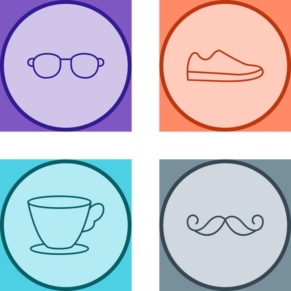 Sunglasses and Shoe Icon vector