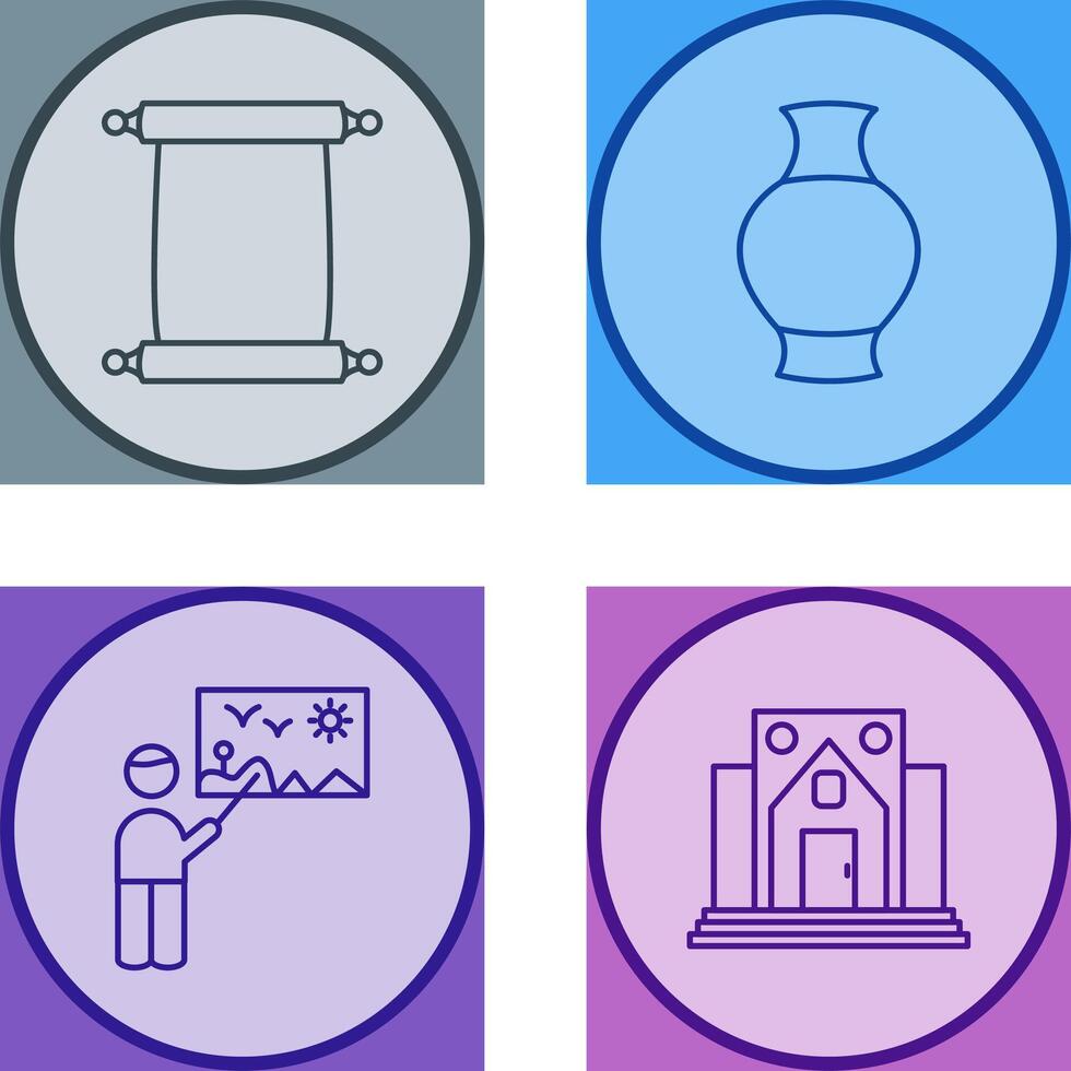 Scroll of Paper and Antique Icon vector