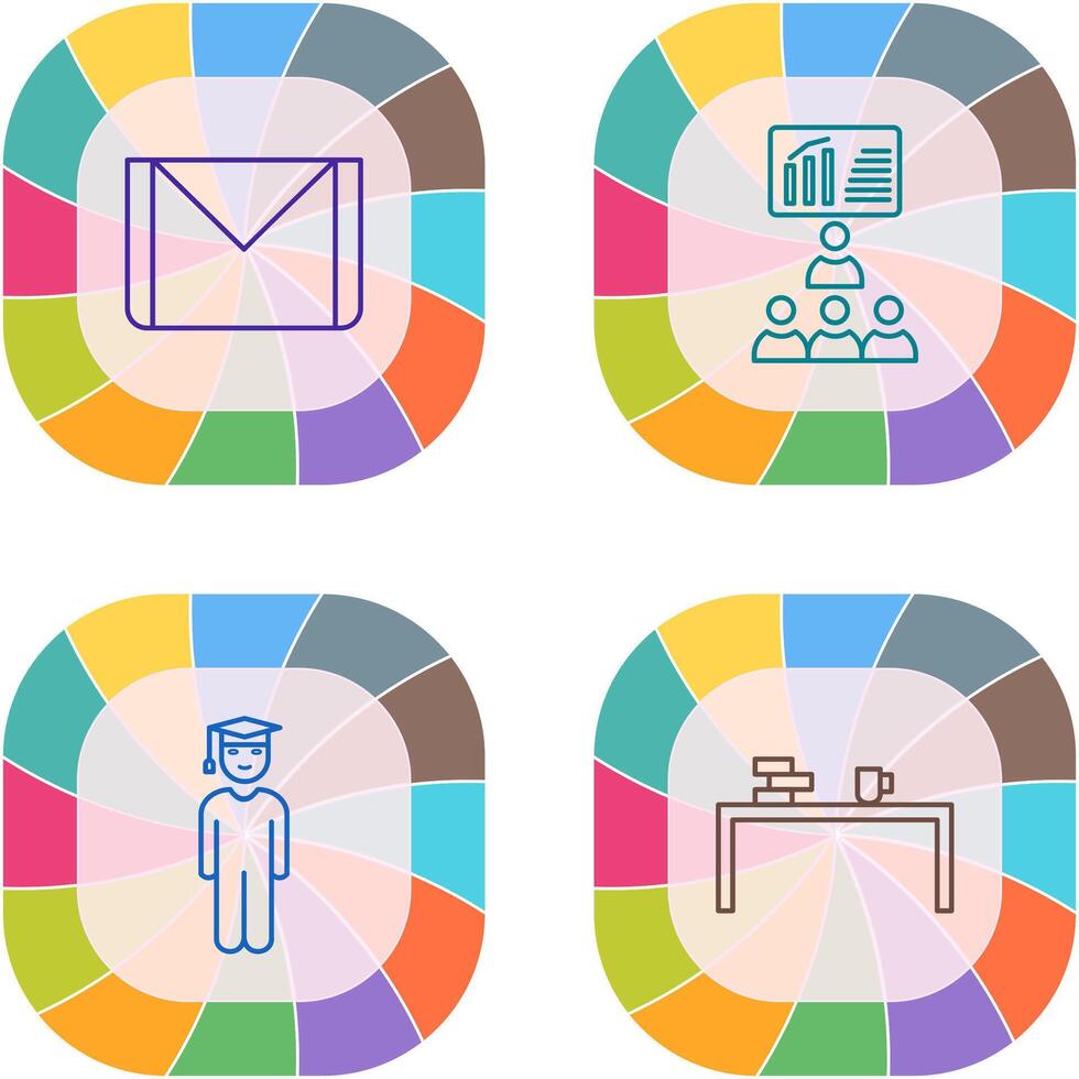 e mail and class Icon vector