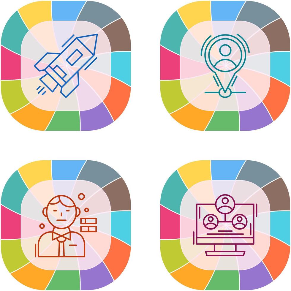 Start Up and Placeholder Icon vector