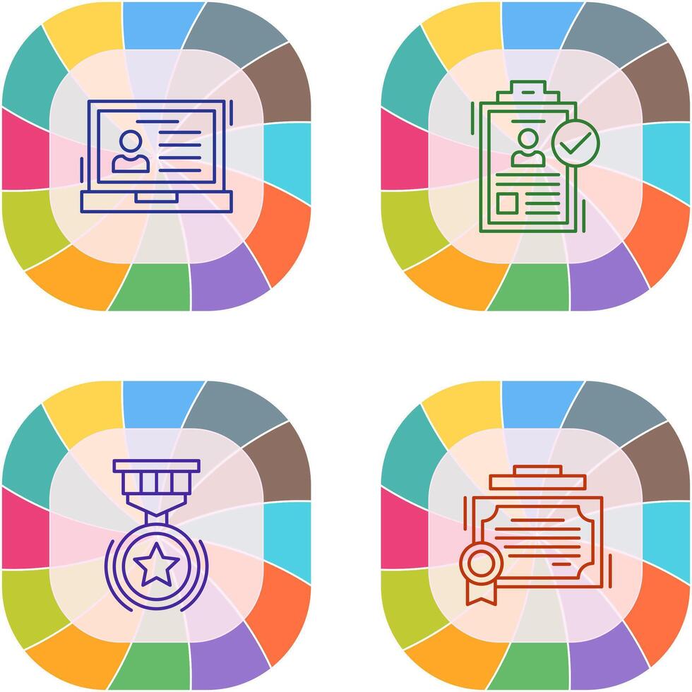 Laptop and Hire Icon vector