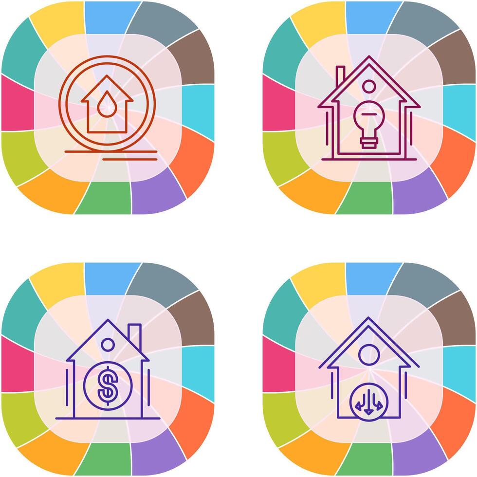 Fire Alarm and Home Automation Icon vector