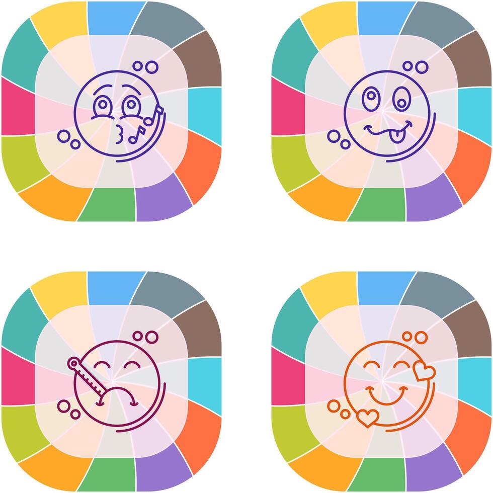 Music and Silly Icon vector