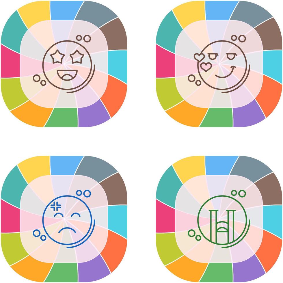 Starstruck and Flirty Icon vector