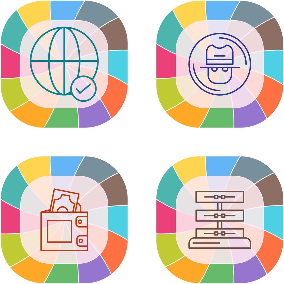 Internet and Spy Icon vector