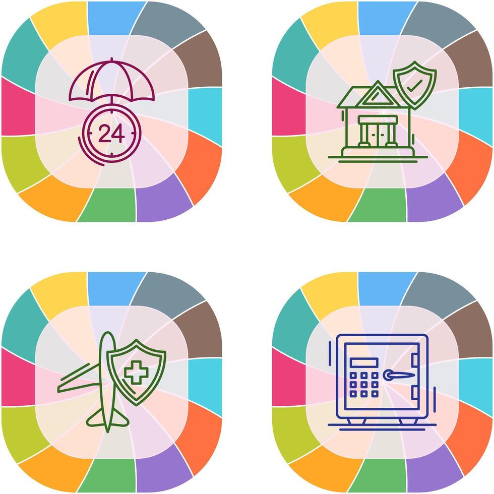 Protection and House Icon vector