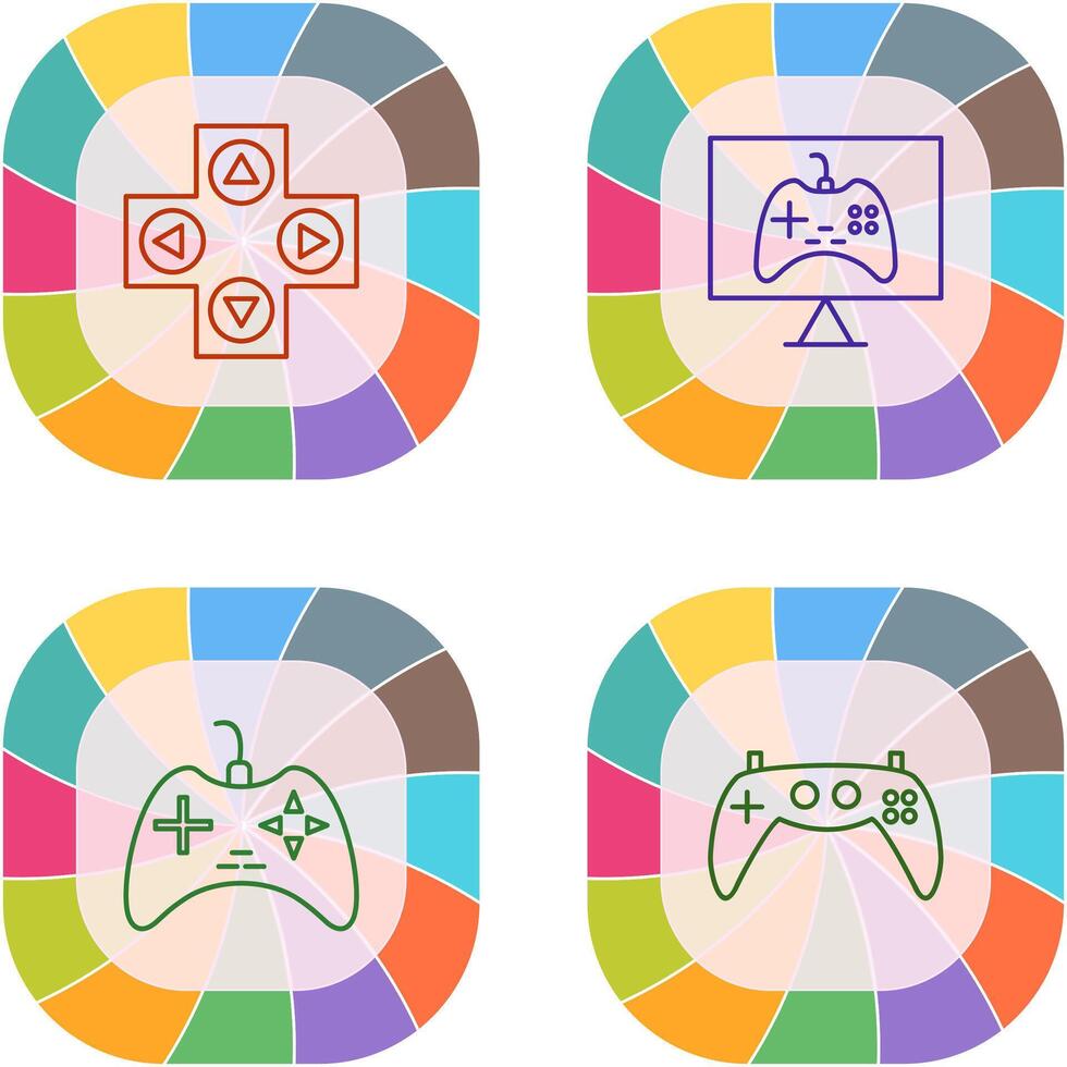 juego de azar controlar y en línea juegos icono vector