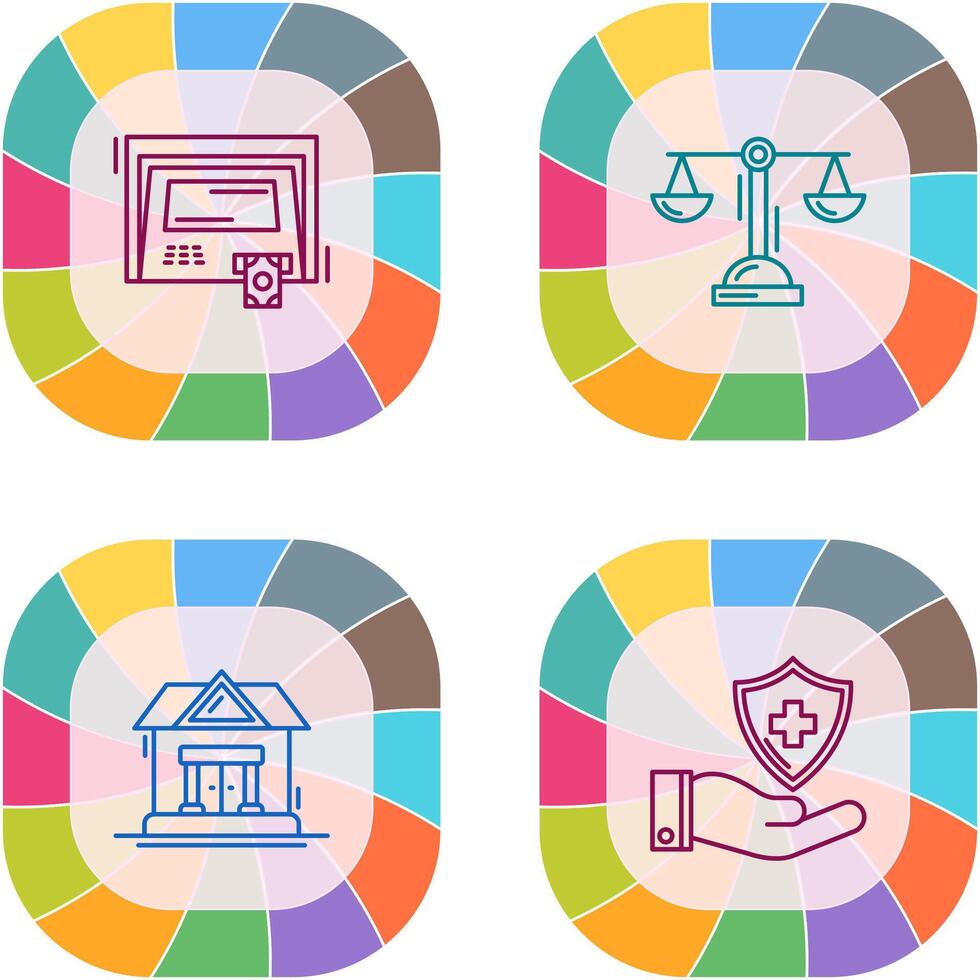 ATM and Balance Icon vector