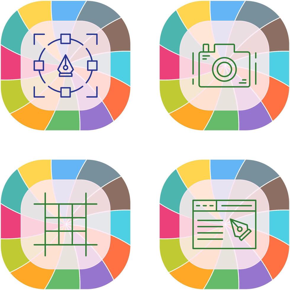 Camera and Icon vector