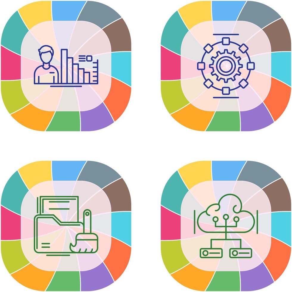 Consulting and Automated Icon vector