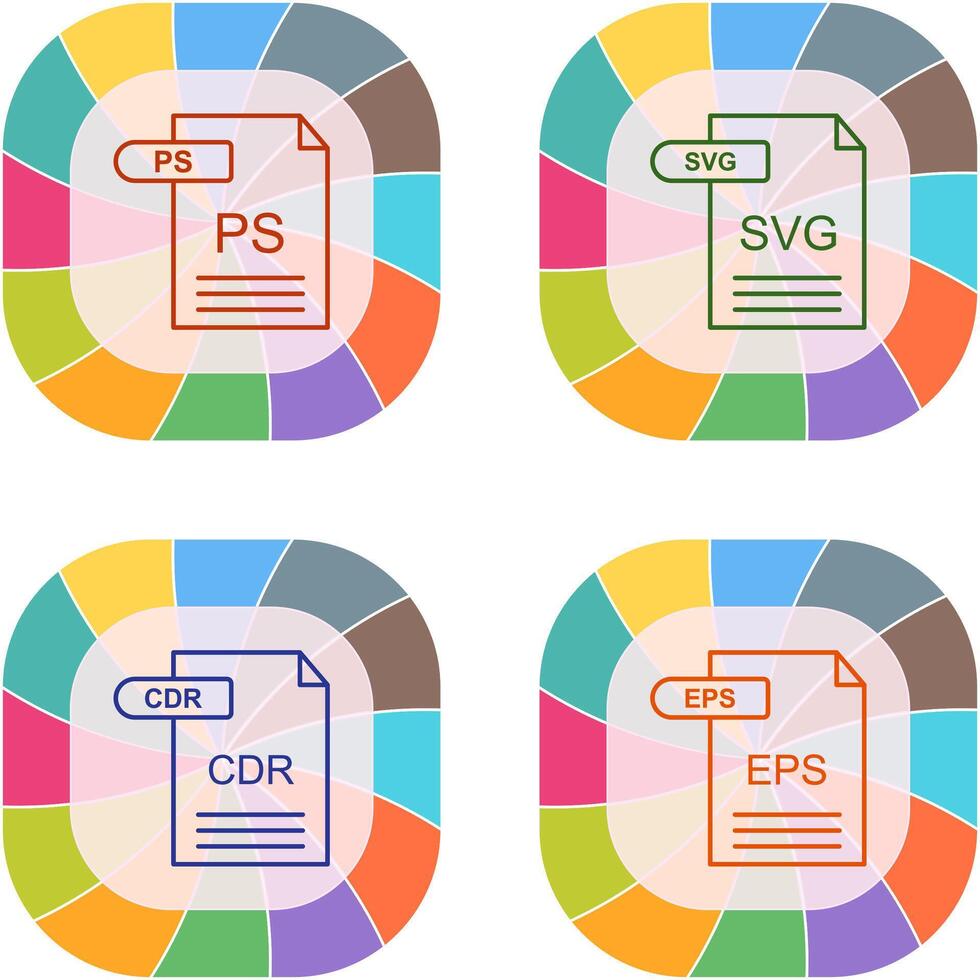 PS and SVG Icon vector