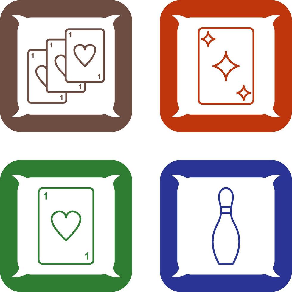 Deck of Card and Card Icon vector