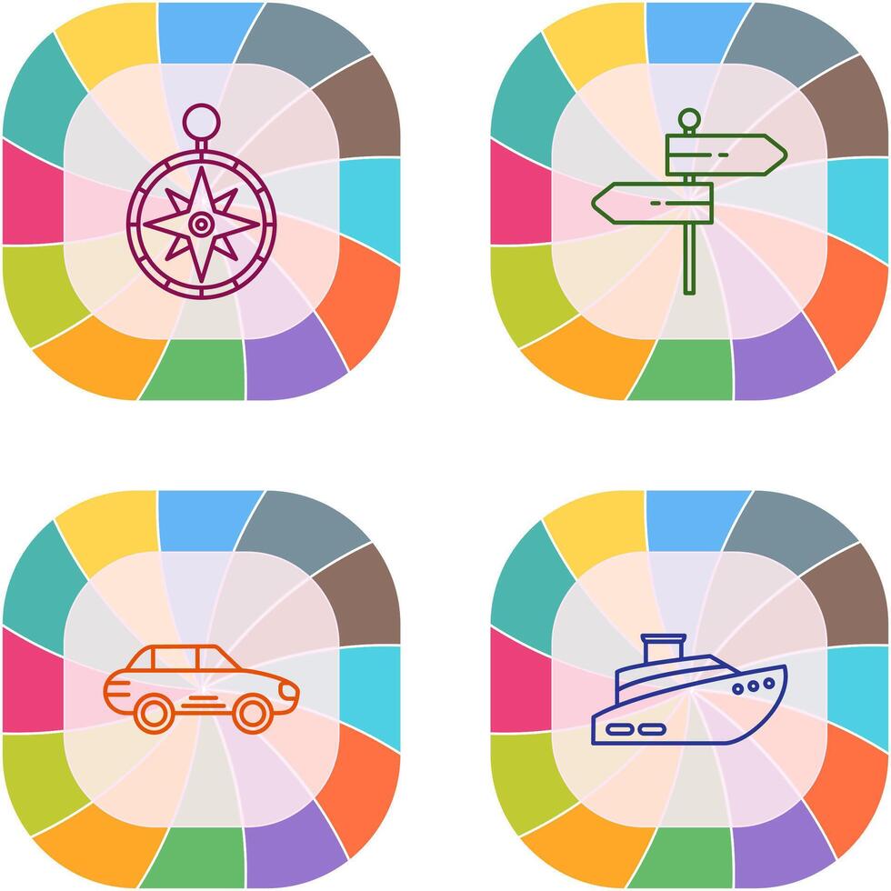 Compass and Direction Icon vector