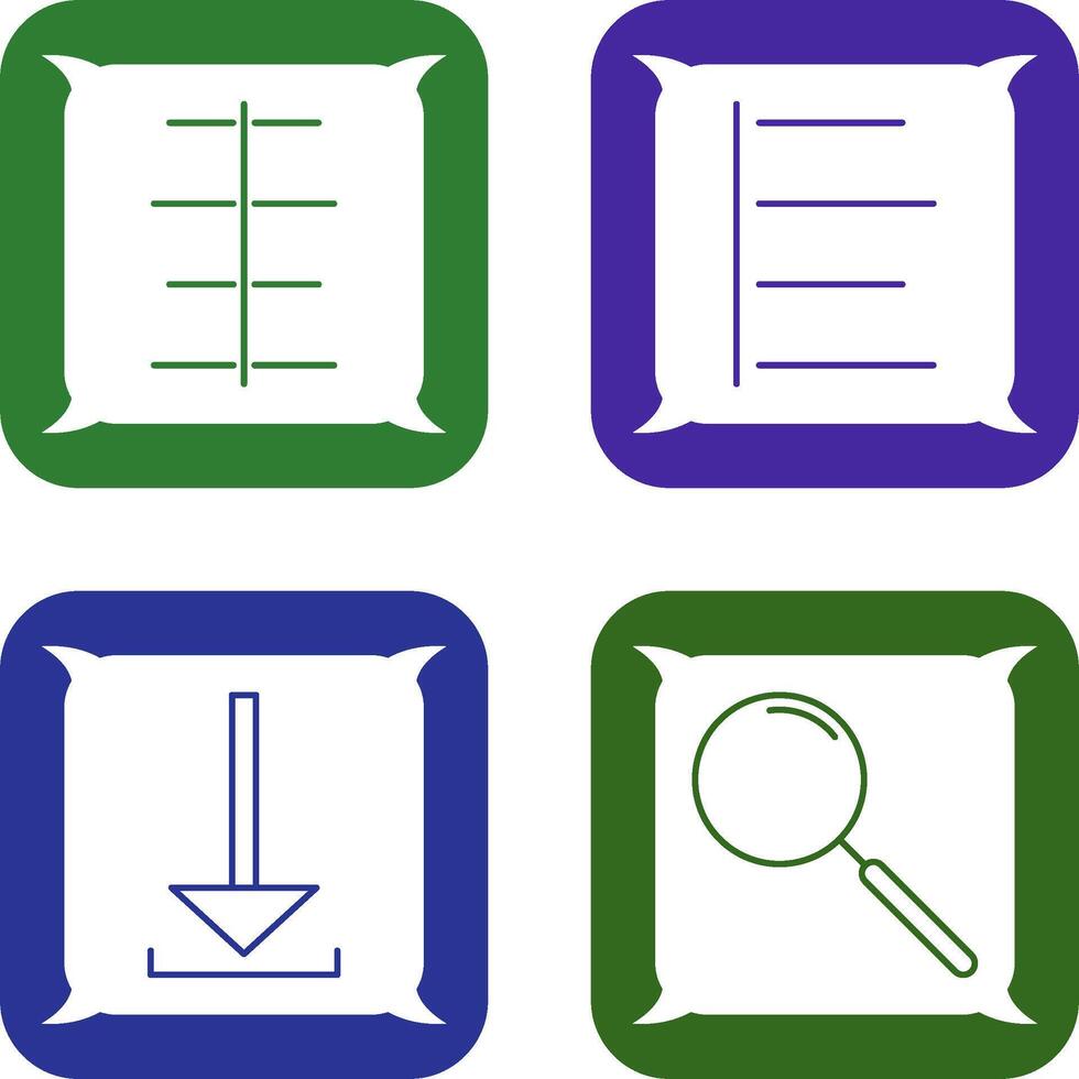 center align and left align Icon vector