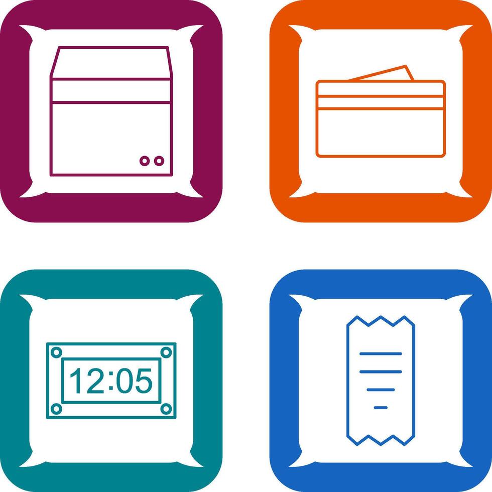 box and wallet Icon vector