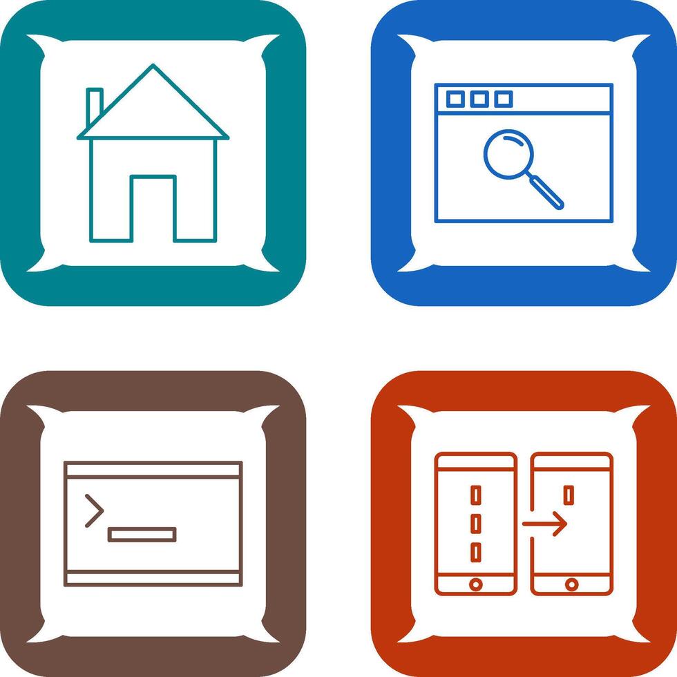 homepage and browser Icon vector