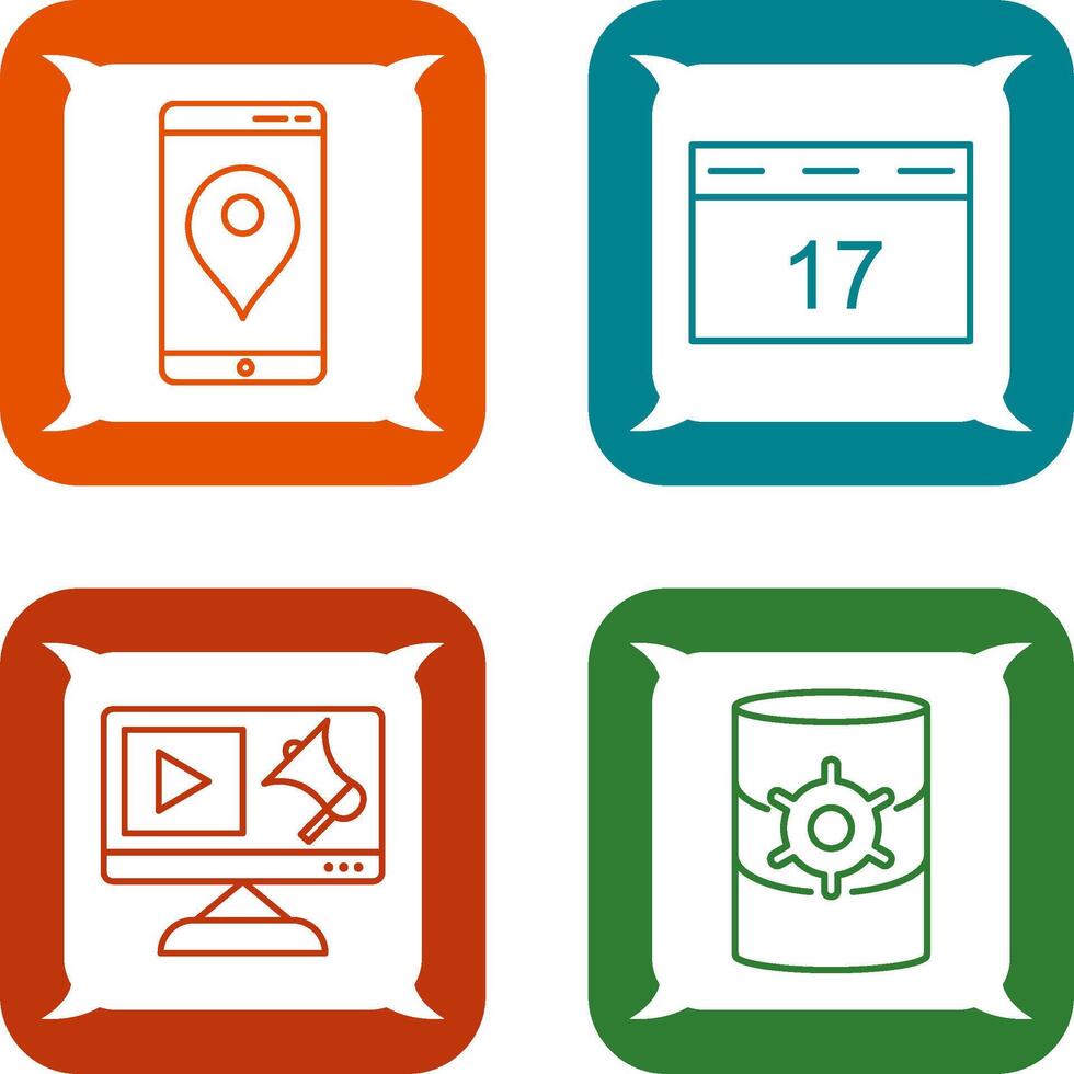 Gps Service and Event Management Icon vector