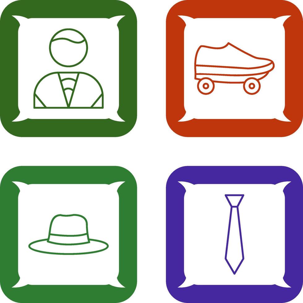 Man and Skates Icon vector