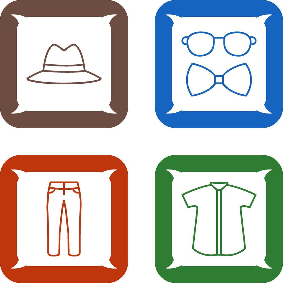 Hat and Hipster Style Icon vector