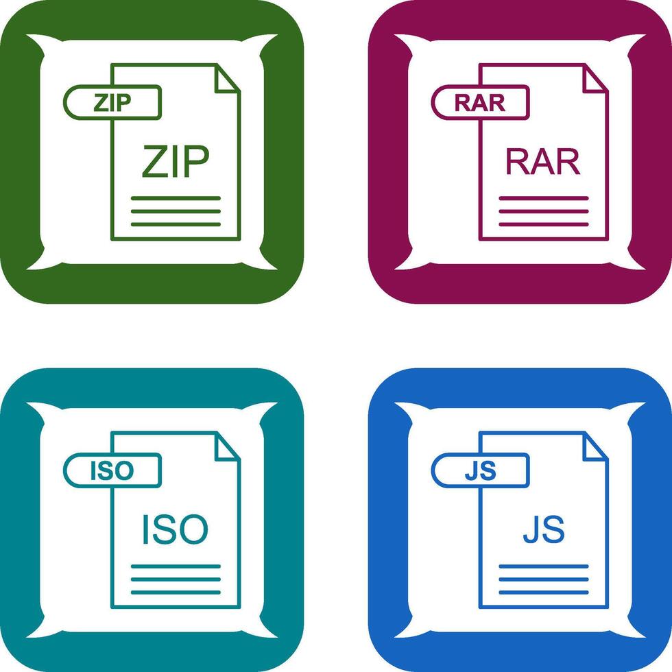 ZIP and RAR Icon vector