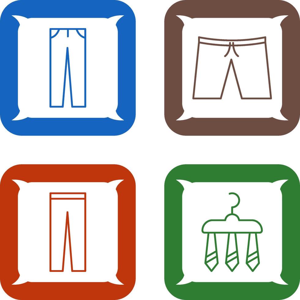 Pants and Shorts Icon vector