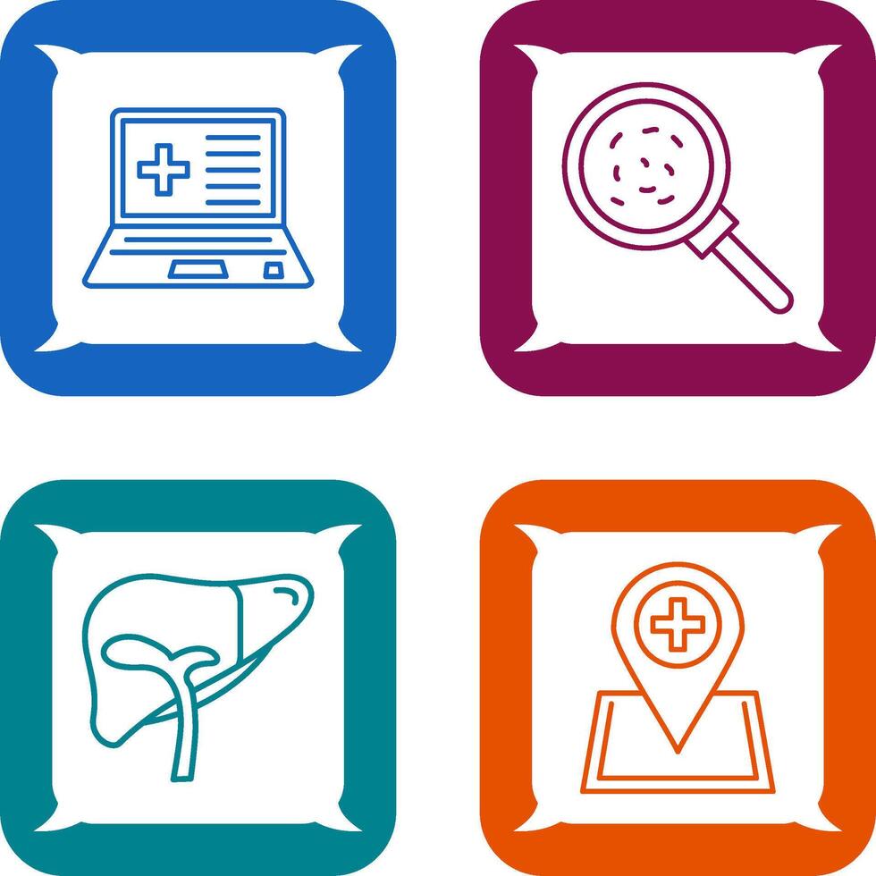 Laptop and Analytics Icon vector