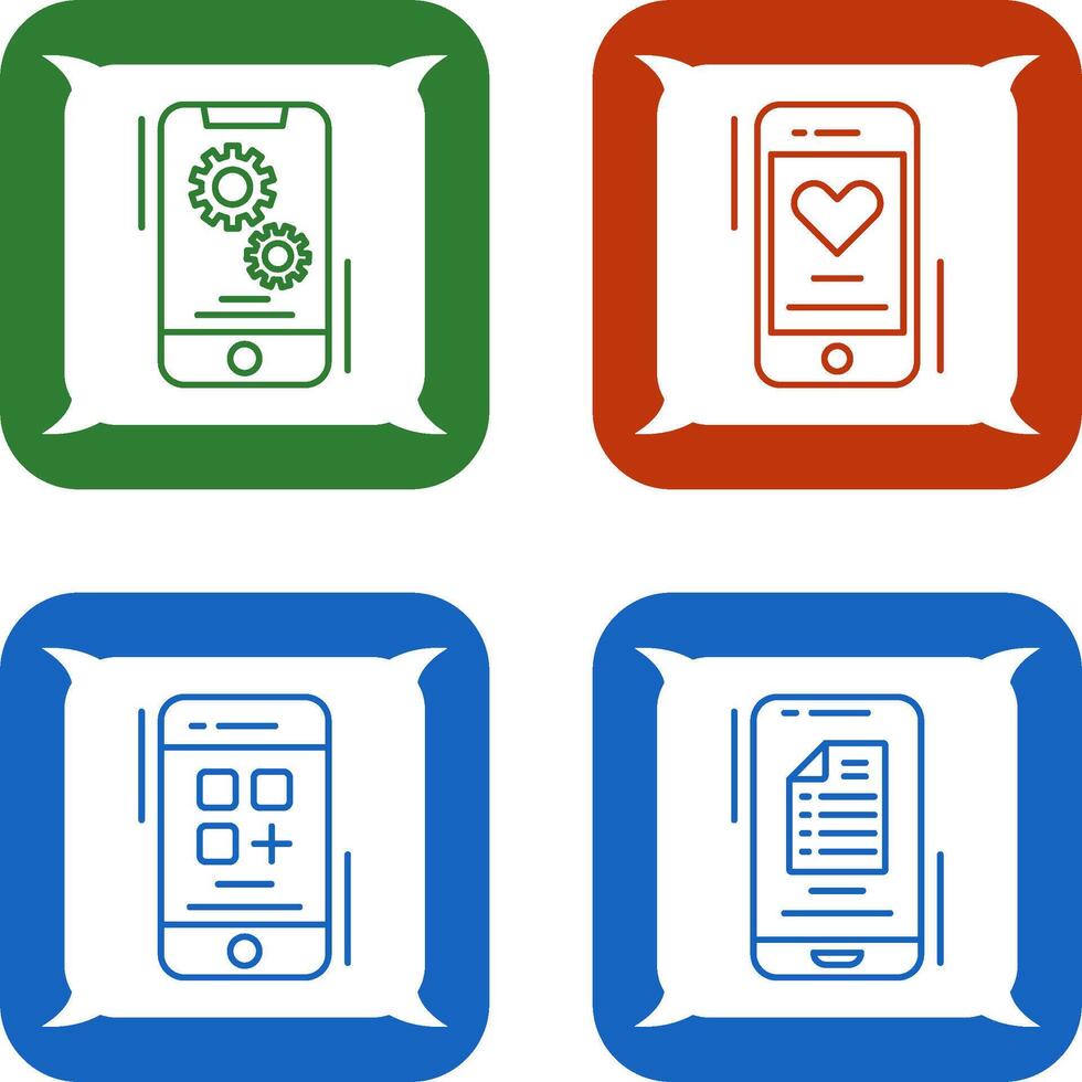 Setting and Favourite Icon vector