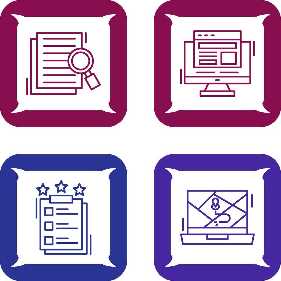 Details Looking and Adaptive Icon vector