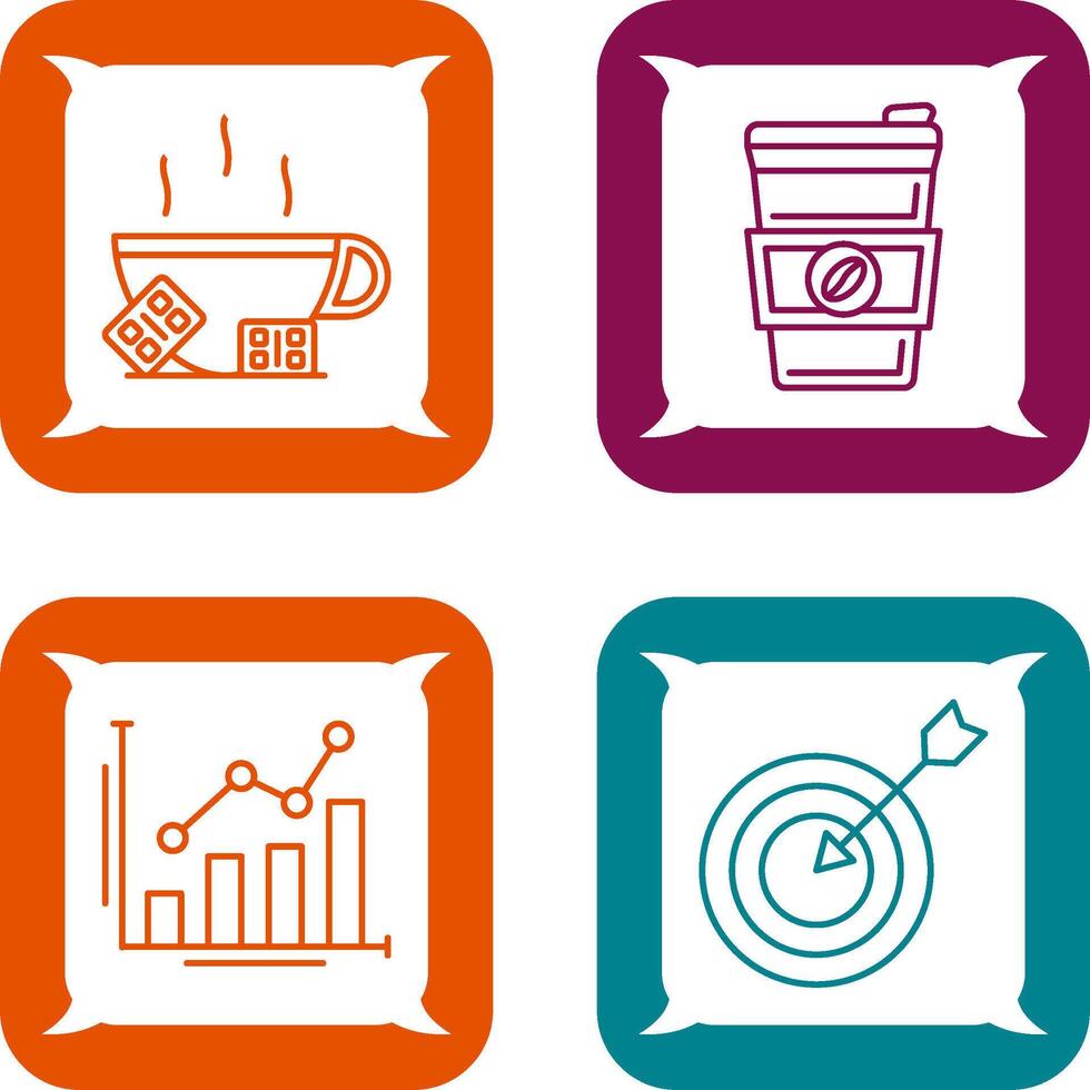 Hot Chocolate and Coffee Icon vector